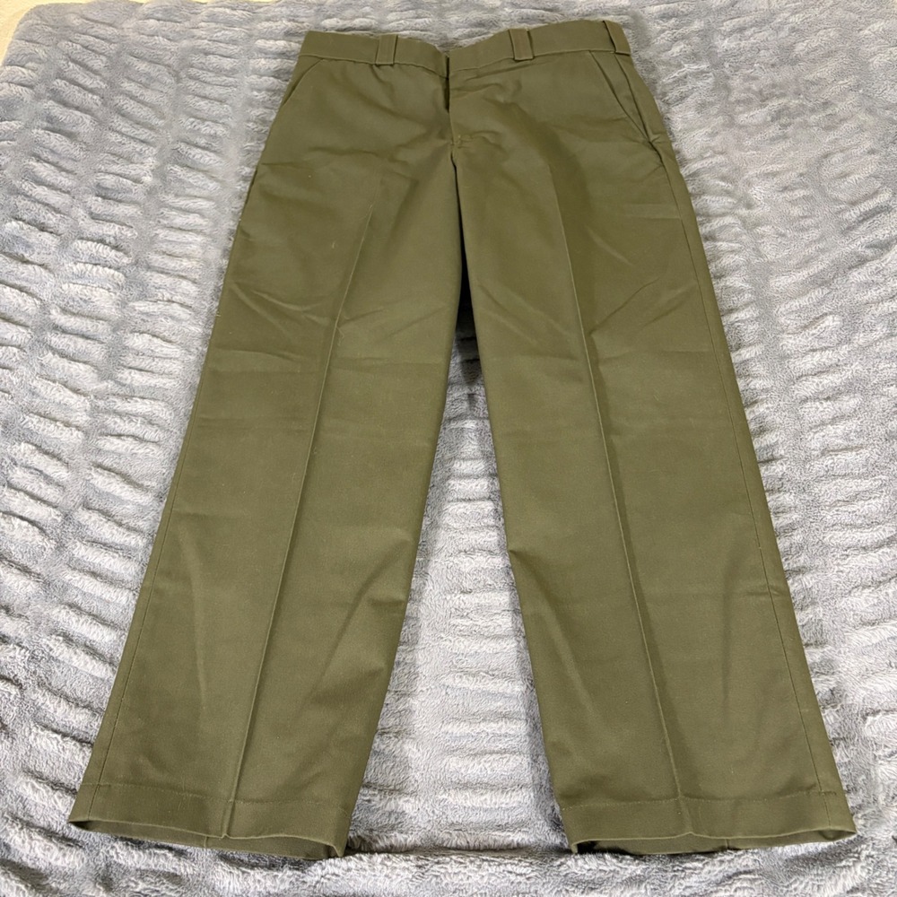 Elbeco Mens E829RN Olive Green Uniform Duty Pants 36R Poly Cotton New